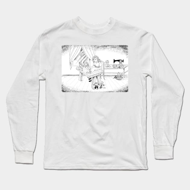 Alfred Talks To Tammy Long Sleeve T-Shirt by reynoldjay